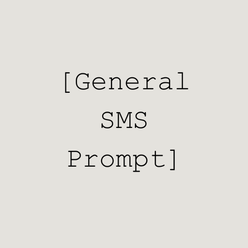 General SMS Campaign Prompt