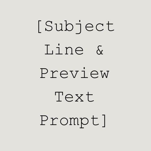 Subject Line and Preview Text Prompt